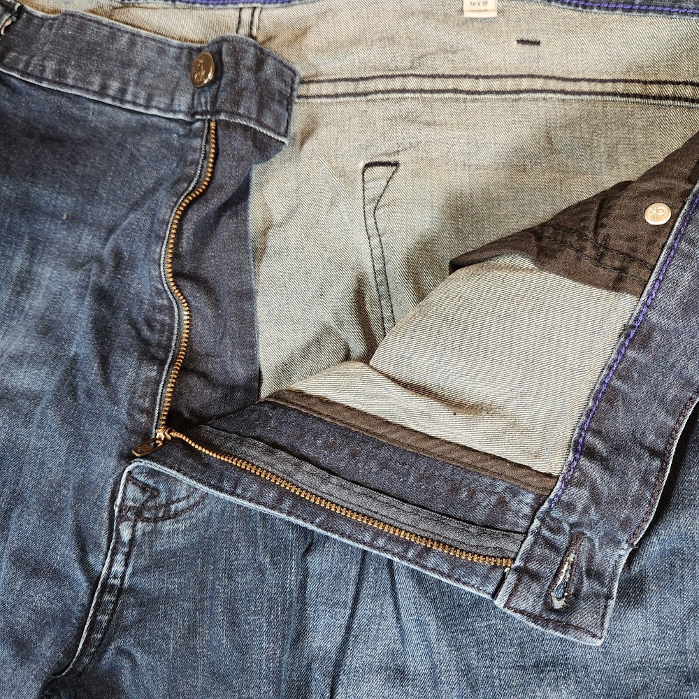 Calvin Klein Jeans Women's 49X29 (Tag 50X30) High-Rise Straight Leg Blue 41AN785 - Picture 6 of 16